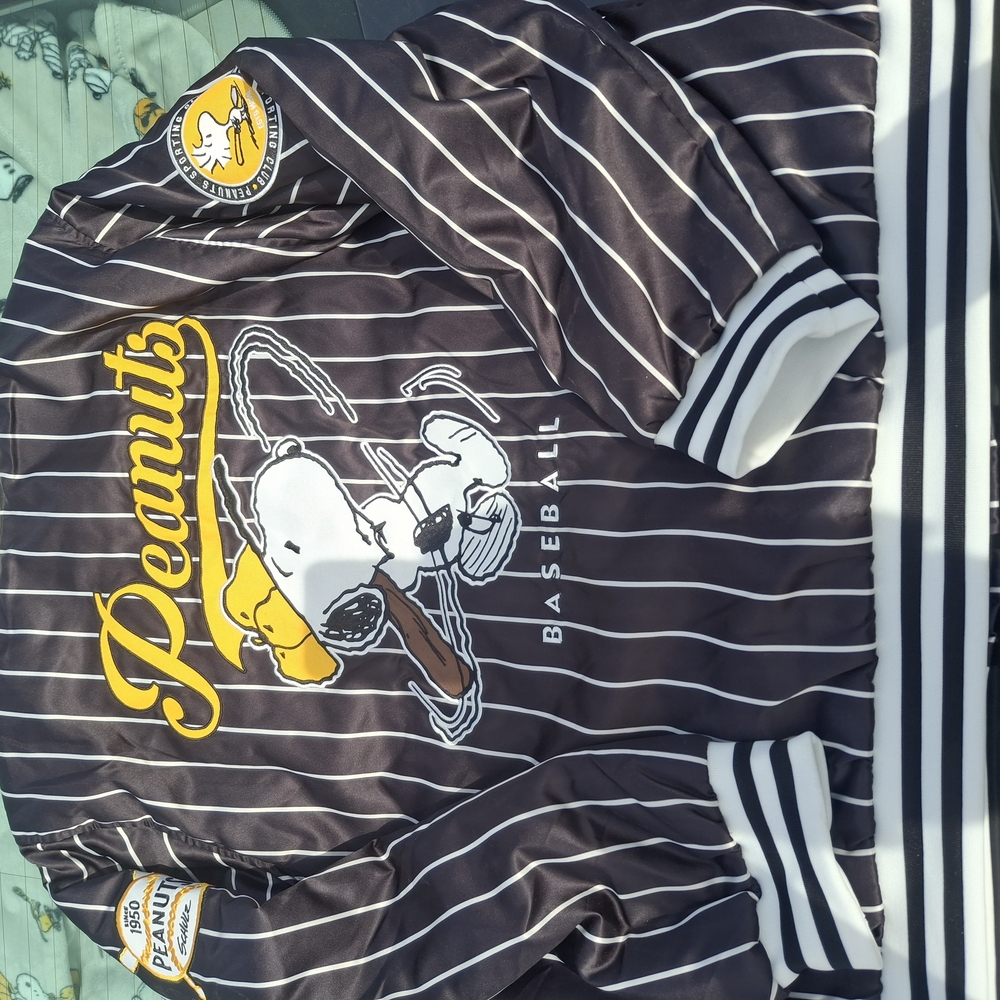 Peanuts Baseball Striped Jacket - Picture 2 of 9